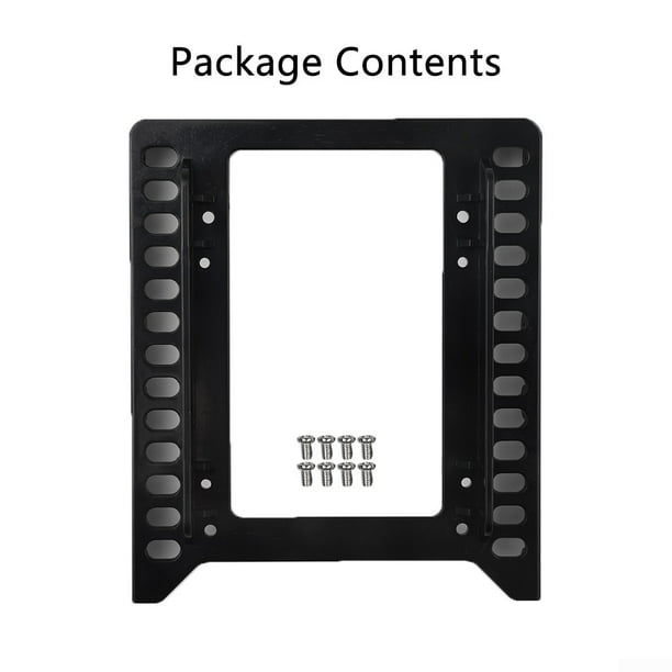 2x Holder Bracket Hard Plastic HDD Adapter Dual 2.5'' to 3.5'' Mounting
